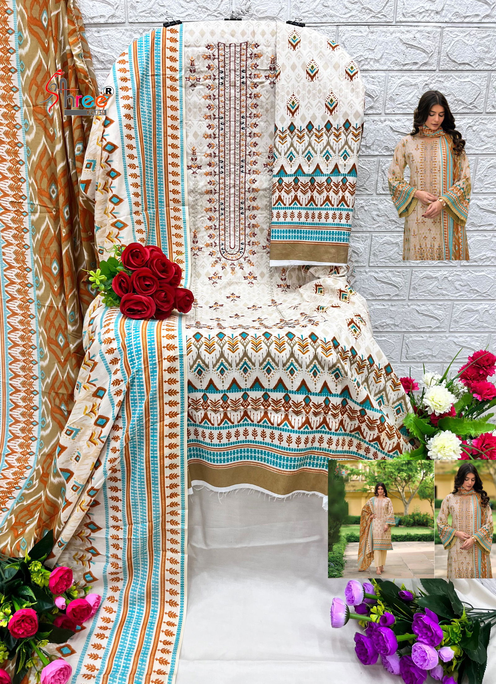 Riwaz By Shree Embroidery Pure Cotton Pakistani Suits Wholesale Shop IN Surat